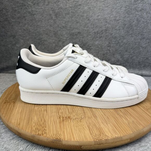 Adidas Superstar Shoes Mens Size 6 White Black Leather Low Top Sneakers FU7712 main image 5